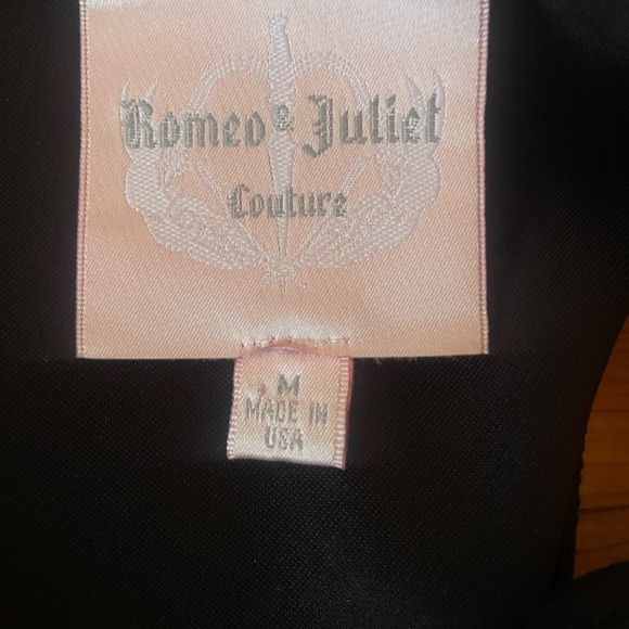 Romeo & Juliet Couture Black Swing Dress Size M Poly Spandex - Picture 4 of 5